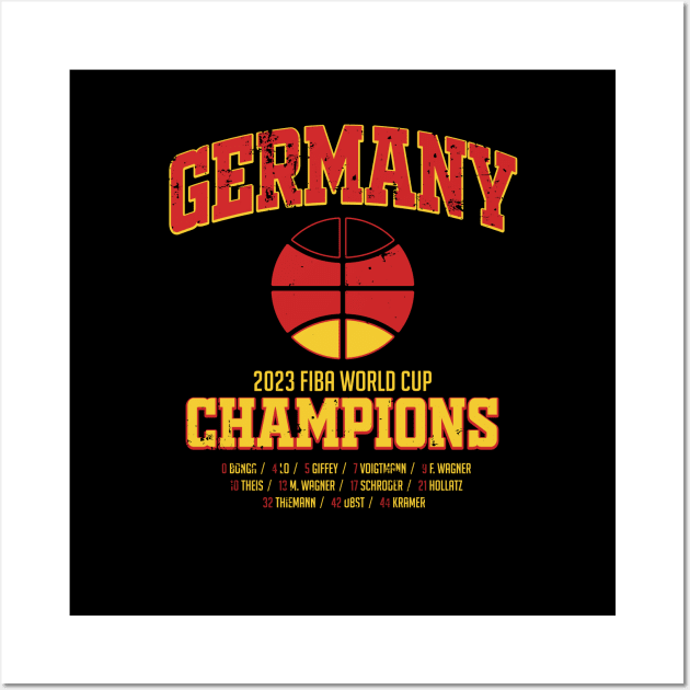 Germany Fiba World Cup Champions Wall Art by ryanjaycruz